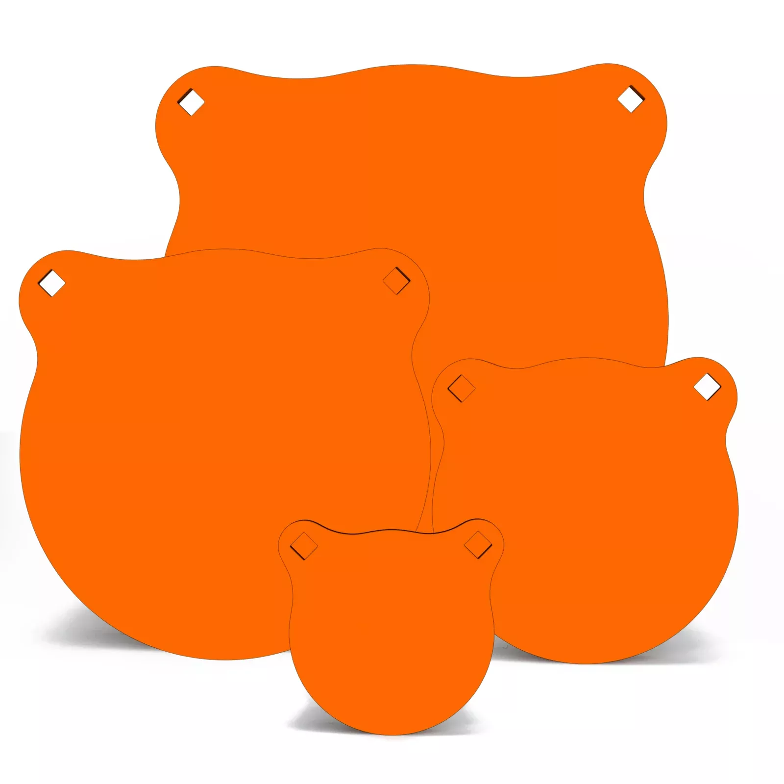 1-2-ar500-gong-targets-4-6-8-10 1/2" AR500 Gong Targets - 4", 6", 8", 10"