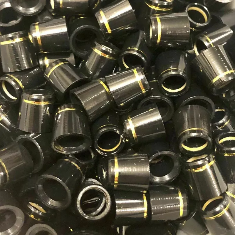 1-2-wood-ferrules-black-w-gold-ring 1/2″ Wood Ferrules – Black w/ Gold Ring
