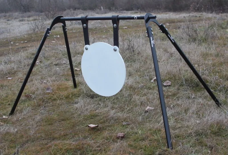 1-2-x-15-ar500-steel-gong-target-swing-gong-stand 1/2″ x 15″ AR500 Steel Gong Target and Swing Gong Stand