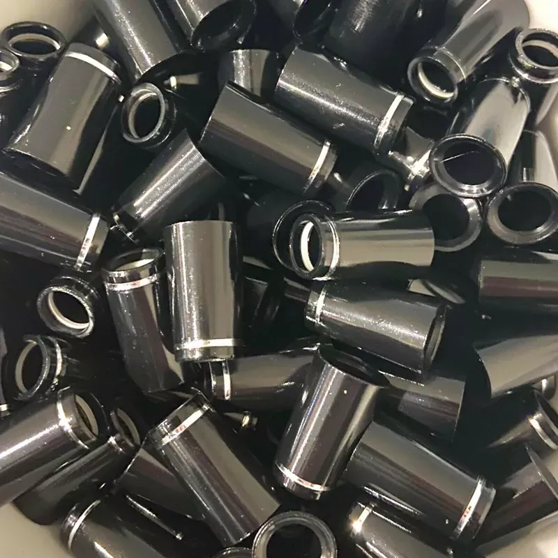 1-wood-ferrules-black-w-silver-ring 1″ Wood Ferrules – Black w/ Silver Ring