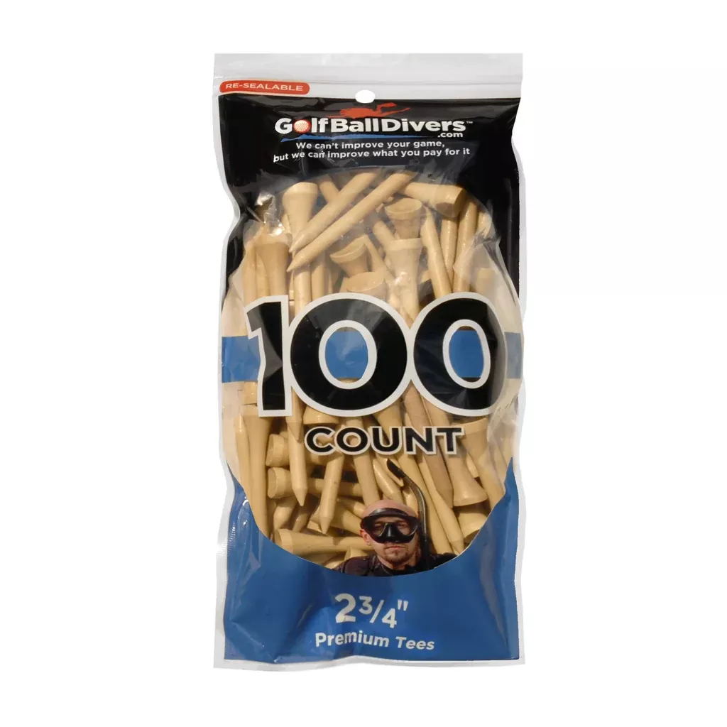 100-pack-2-3-4-wood-tees-natural 100-PACK OF 2 3/4" WOOD TEES NATURAL