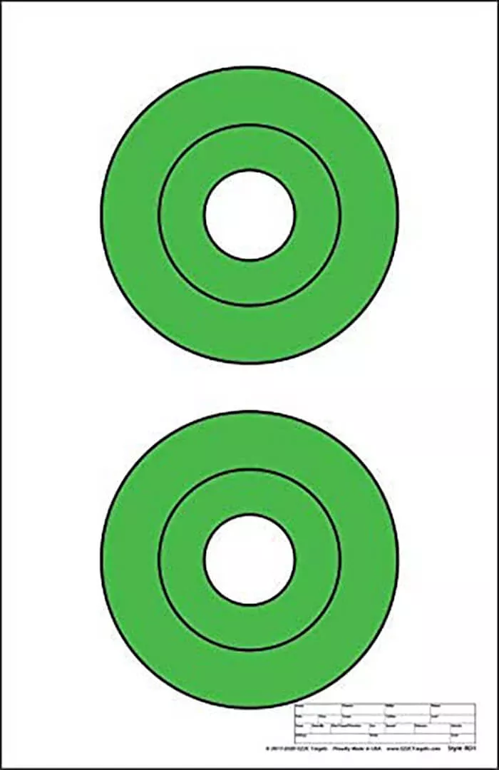 11-x-17-green-bullseye-targets-25-pack 11" x 17" Green Bullseye Targets - 25 Pack