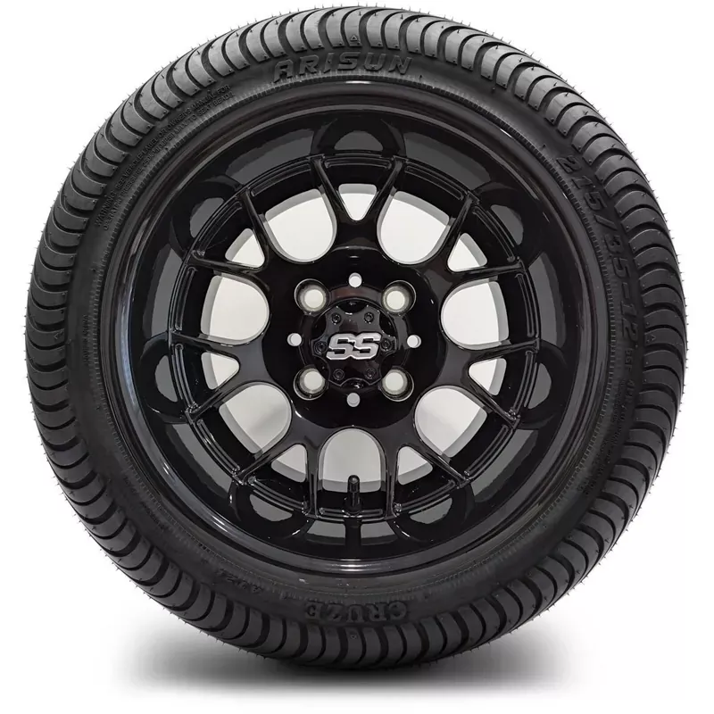 12in-low-pro-215-35-12-on-excalibur-series-85-gloss-black-wheel-set-4 12in. Low Pro 215/35-12 on Excalibur Series 85 Gloss Black Wheel – Set of 4