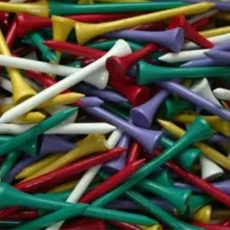 2-3-4-wood-tees-100-pack-assorted-colors 2 3/4" Wood Tees (100 Pack) Assorted Colors