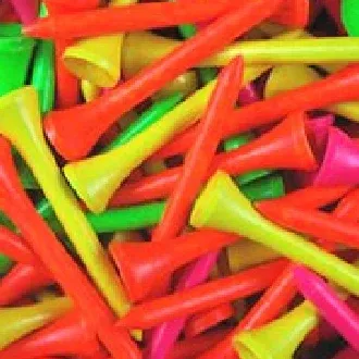 2-3-4-wood-tees-100-pack-assorted-neon 2 3/4" Wood Tees (100 Pack) Assorted Neon