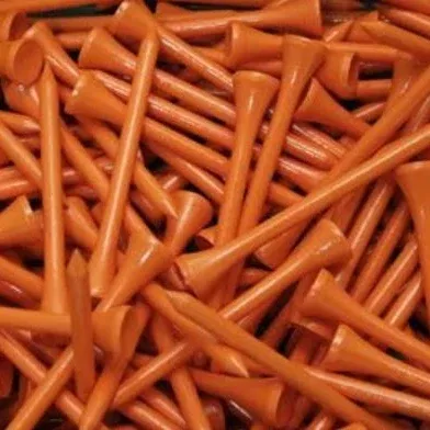 2 3/4" Wood Tees (100 Pack) Orange