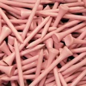 2 3/4" Wood Tees (100 Pack) Peach