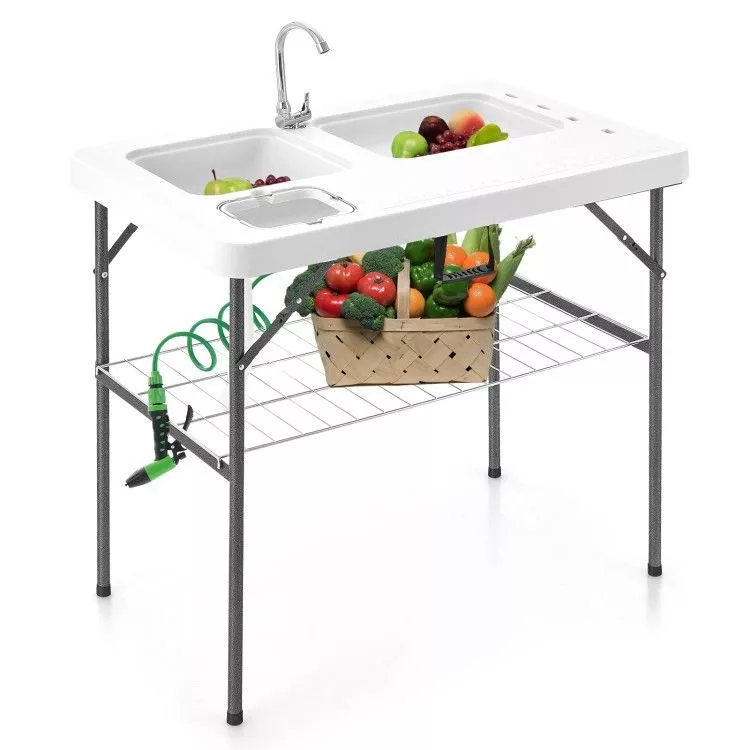 2-in-1-folding-fish-cleaning-table 2-in-1 Folding Fish Cleaning Table