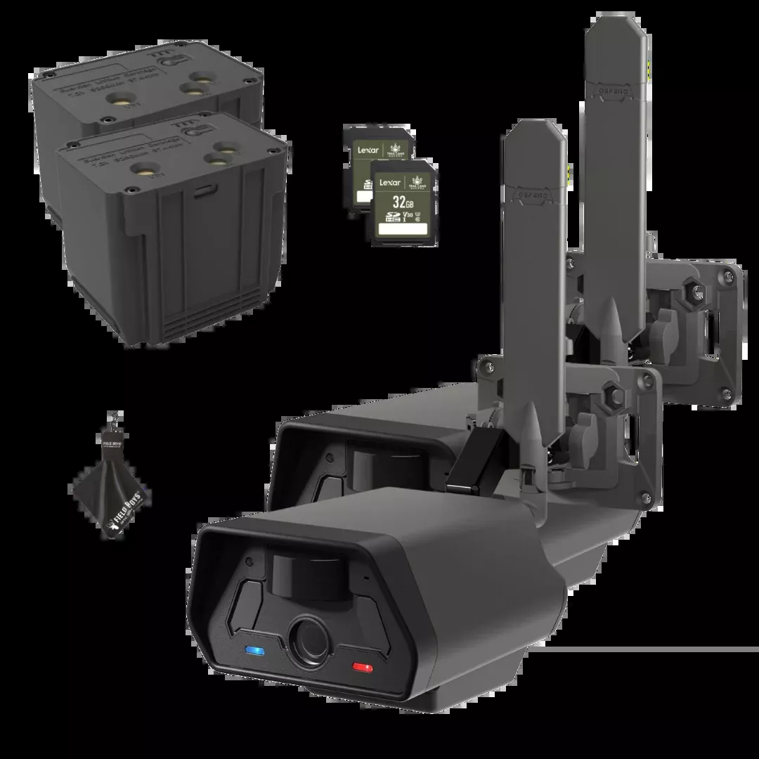 2-Pack Bundle with Batteries! Tactacam Defend Security Camera No Wi-Fi Needed, Cellular Connection