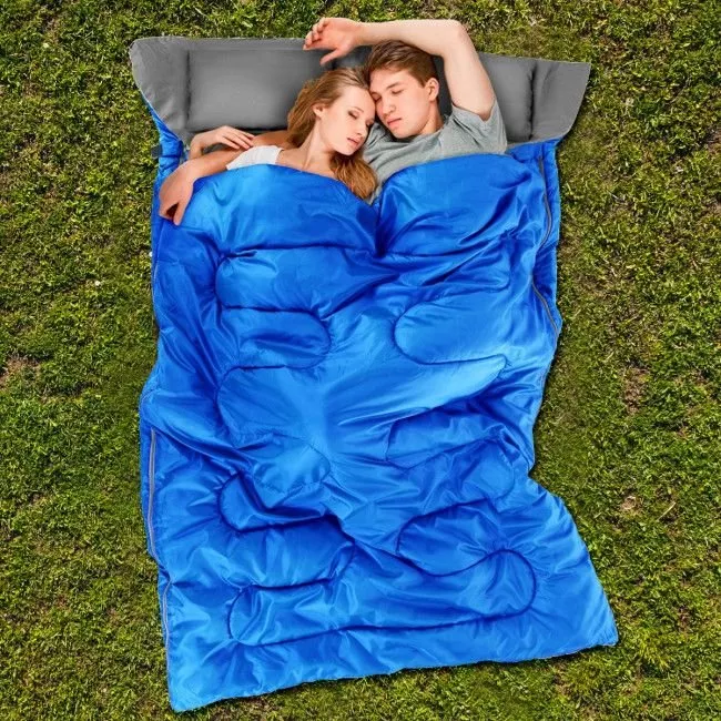 2-person-waterproof-sleeping-bag-with-2-pillows 2 Person Waterproof Sleeping Bag with 2 Pillows