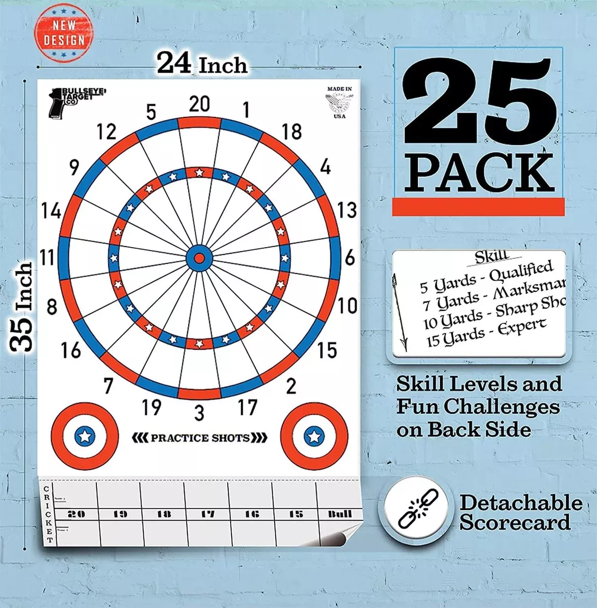 24x35-inch-fun-multi-player-paper-target 24x35 Inch. Fun Multi-Player Paper Target