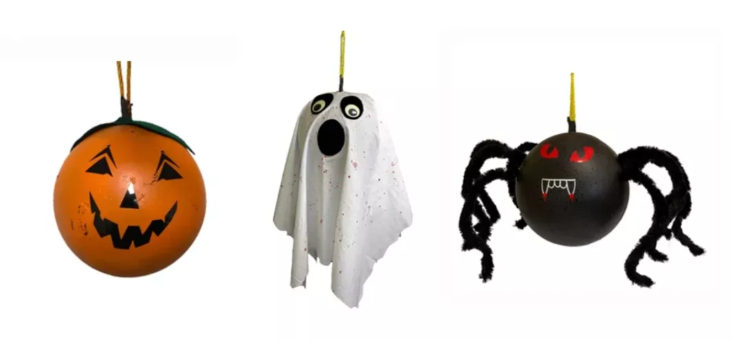 3 Spooky Halloween Ball Targets Kit