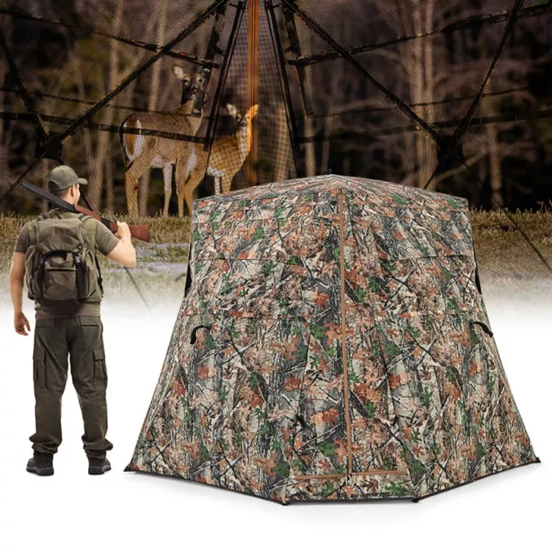 360-degrees-one-way-see-through-ground-hunting-blind-deer-turkey-hunting 360 Degrees One Way See Through Ground Hunting Blind For Deer And Turkey Hunting