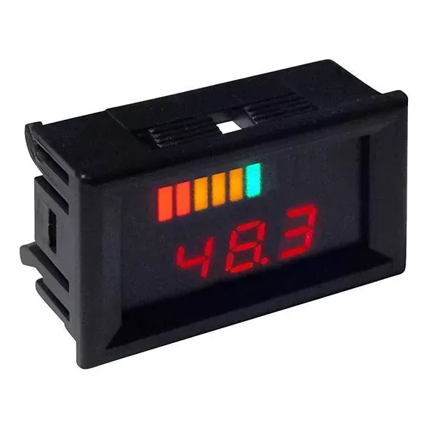 48 Volt Golf Cart Digital Voltage Display Charge Meter, Horizontal