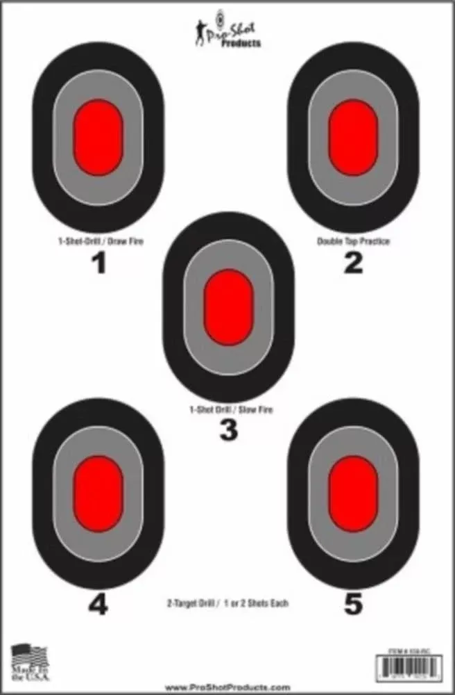 5-bullseye-with-red-centers-23-x-35 5 Bullseye with Red Centers 23" x 35"