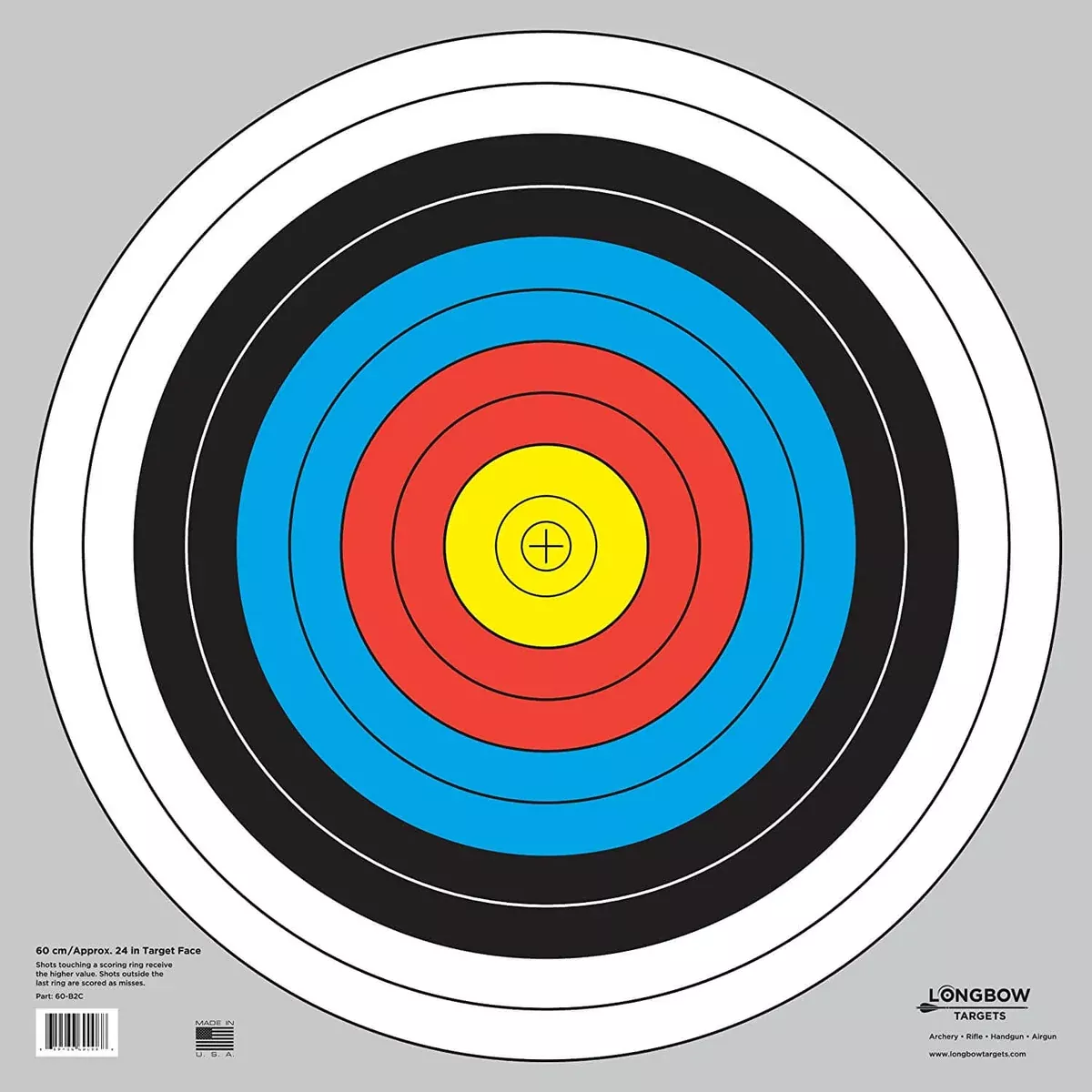 60 cm / 24 in Bullseye Archery and Gun Targets
