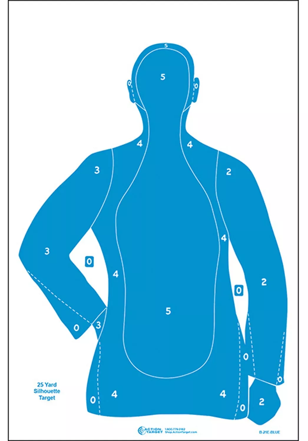 action-target-b21e-qualification-silhouette-paper-target-23-x-35 Action Target B21E Qualification Silhouette Paper Target 23" x 35"