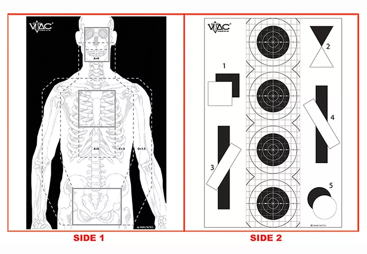 action-target-viking-tactics-double-sided-silhouette-heavy-paper-target-23-x-35 Action Target Viking Tactics Double Sided Silhouette Heavy Paper Target 23" x 35"