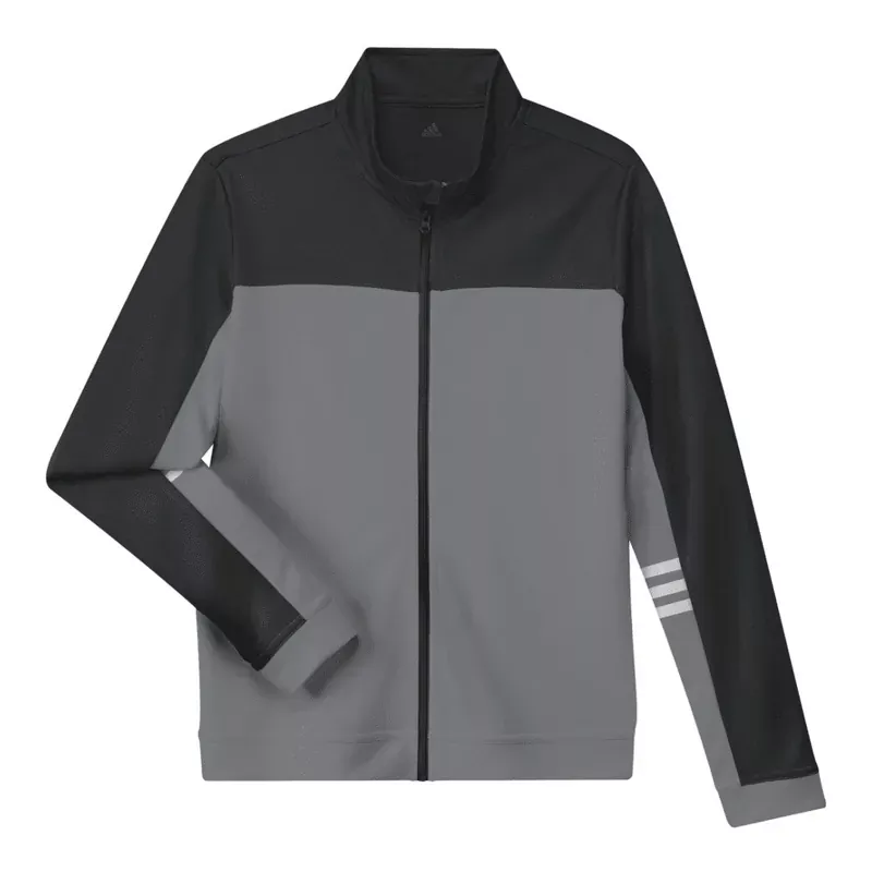 adidas-junior-3-stripes-golf-jacket-gv2880 adidas Junior 3 Stripes Golf Jacket GV2880