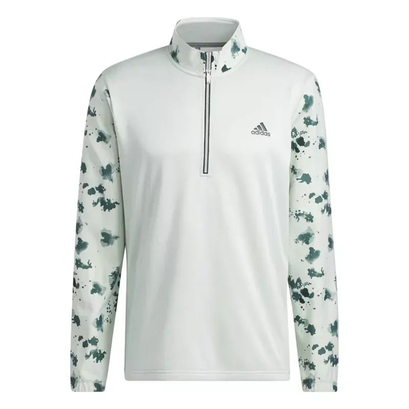 adidas Splatter Print 1/4-Zip Golf Mid Layer HN7174