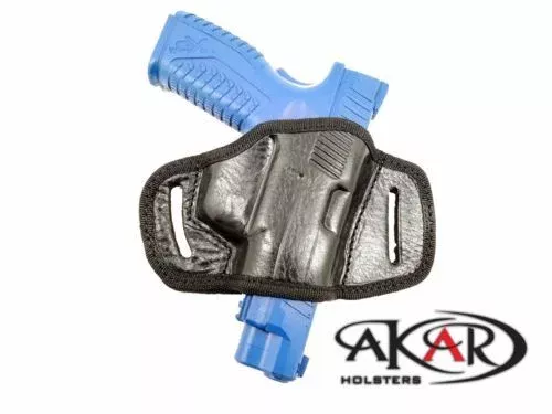 AKAR CZ 75 B Quick Draw Belt Slide OWB Holster Black
