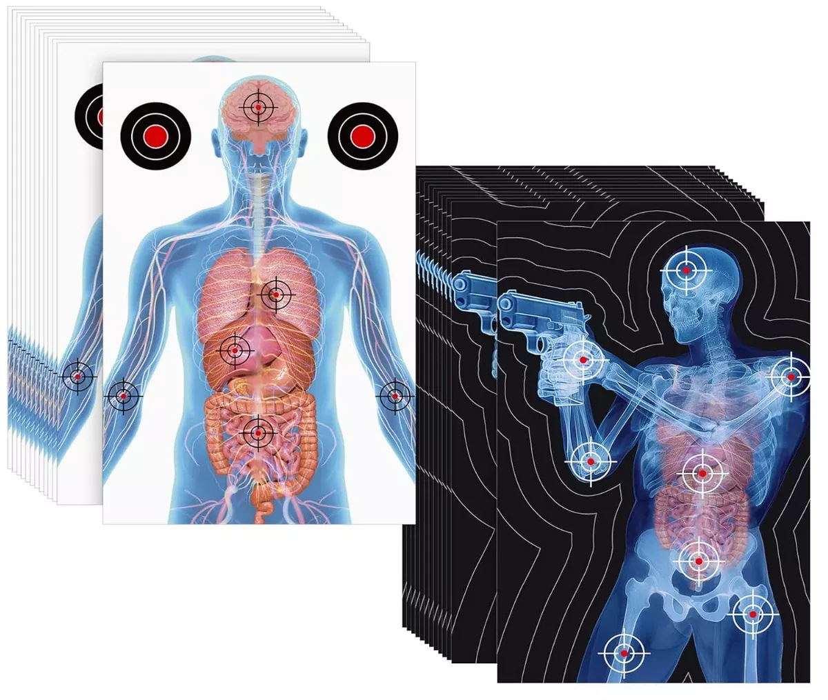 anatomical-shooting-targets-23-x35-2-styles-in-one-50-pack Anatomical Shooting Targets 23"x35" - 2 Styles in One 50 Pack