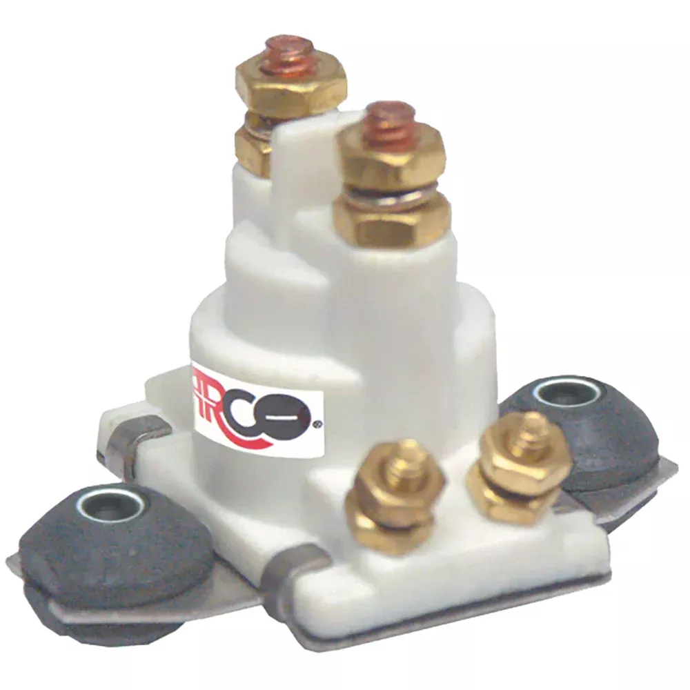 ARCO Marine Outboard Solenoid w/Flat Isolated BaseWhite Housing [SW097]