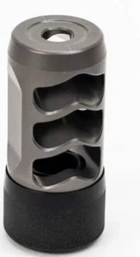 Area 419 Hellfire Ti Self-Timing Muzzle Brake 30 Cal Gray Titanium Anodize