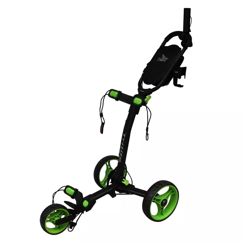 axglo-trilite-3-wheel-golf-trolley-black-green Axglo TriLite 3 Wheel Golf Trolley | Black/Green
