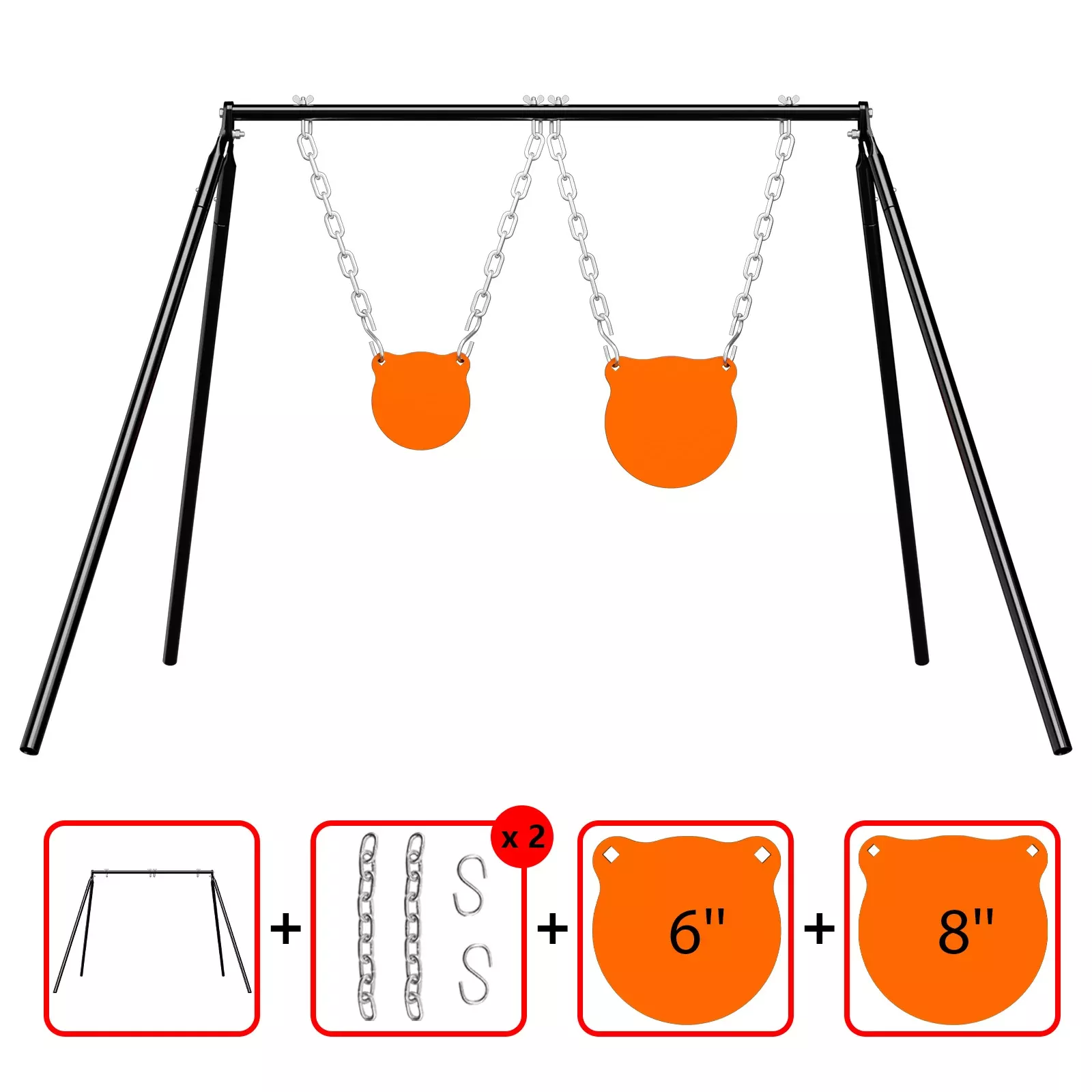 B003 Stand + Mounting Kit + 6", 8" Gong