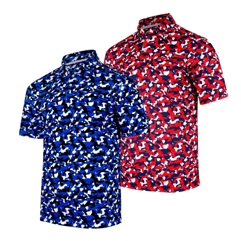 Backspin Men’s Camo Print Polo 24