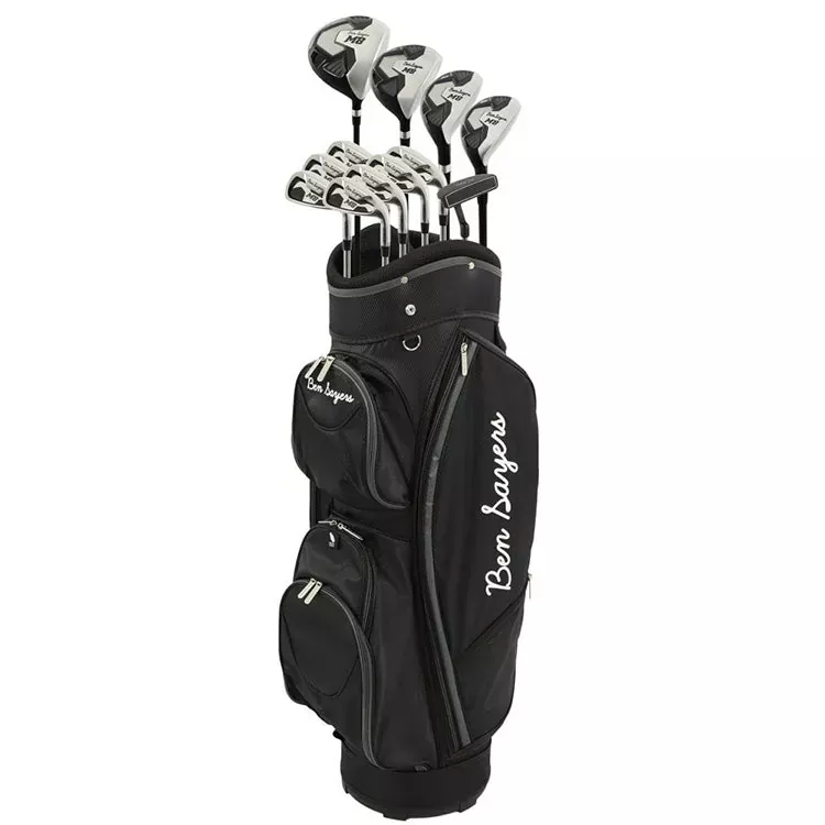 ben-sayers-m8-13-piece-cart-bag-golf-package-set-graphite-steel-1 Ben Sayers M8 13-Piece Cart Bag Golf Package Set – Graphite/Steel – +1″
