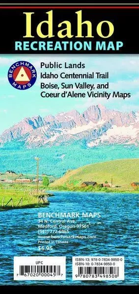 Benchmark Maps Recreation Map Idaho Best Sellers