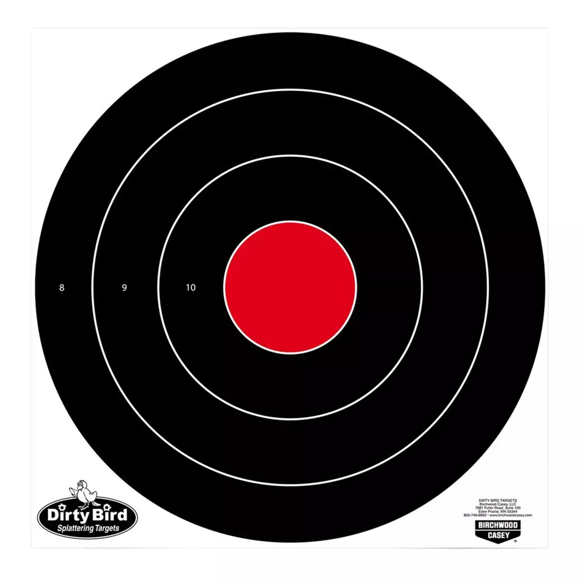 Birchwood Casey Dirty BirdBullseye Hanging Tagboard Target
