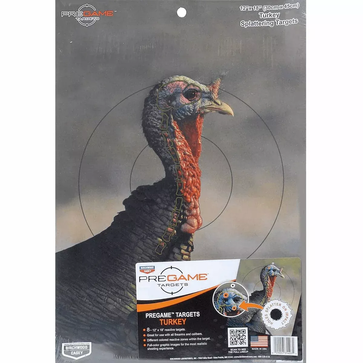 birchwood-casey-pregame-12x18-turkey-reactive-target-8-pack Birchwood Casey Pregame 12x18 Turkey Reactive Target 8 Pack