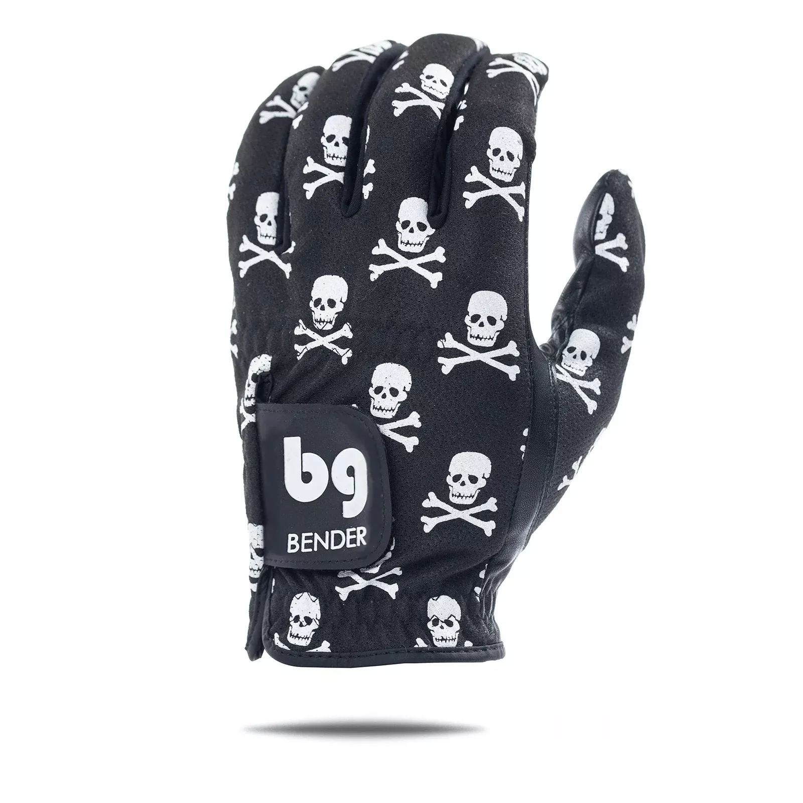 black-skull-crossbones-mesh-golf-glove Black Skull and Crossbones Mesh Golf Glove