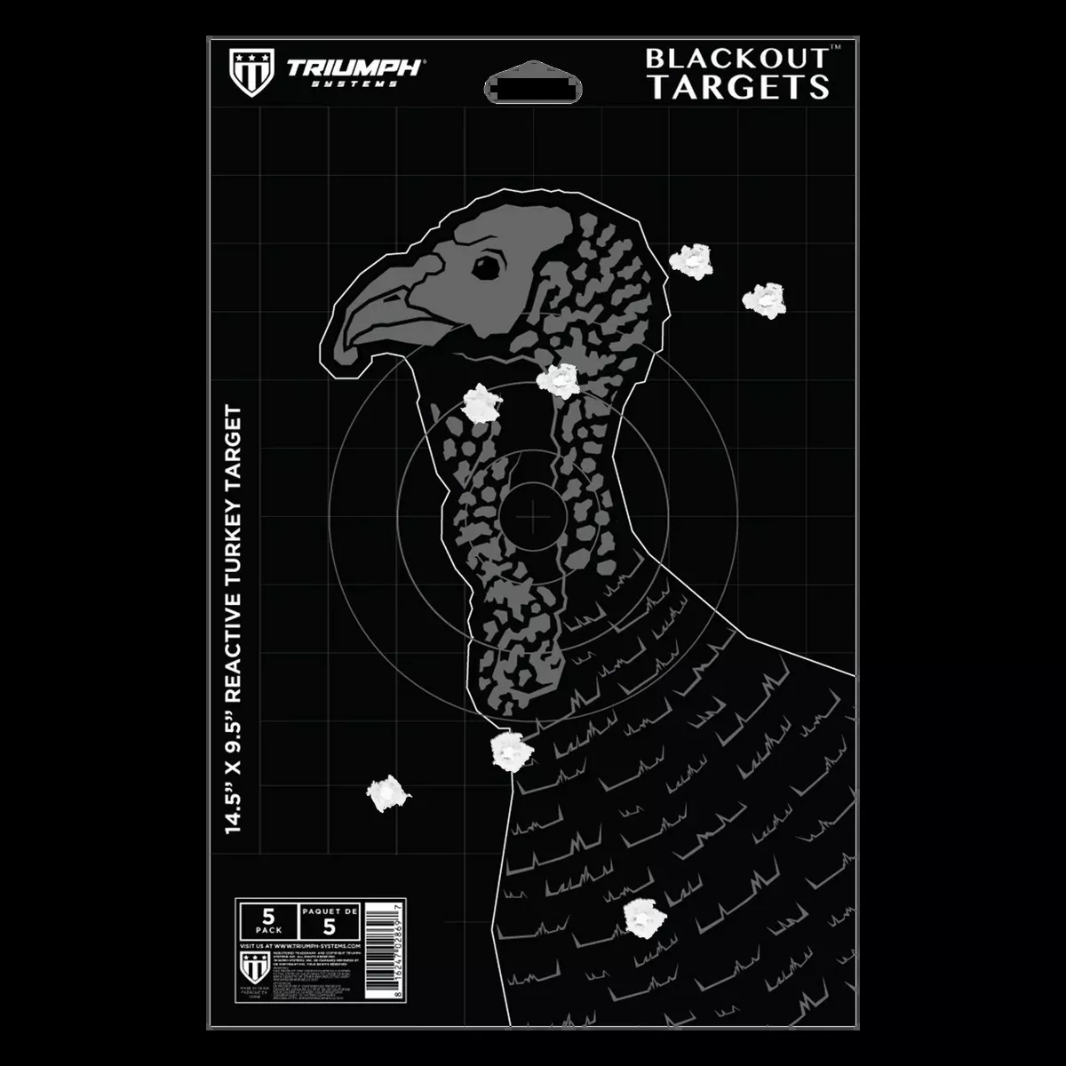 Blackout, Turkey Splatter Targets - 5PK