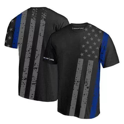 blue-line-thin-blue-line-distressed-thin-blue-line-flag-dri-fit-shirt Blue Line Thin Blue Line Distressed Thin Blue Line Flag Dri-Fit Shirt