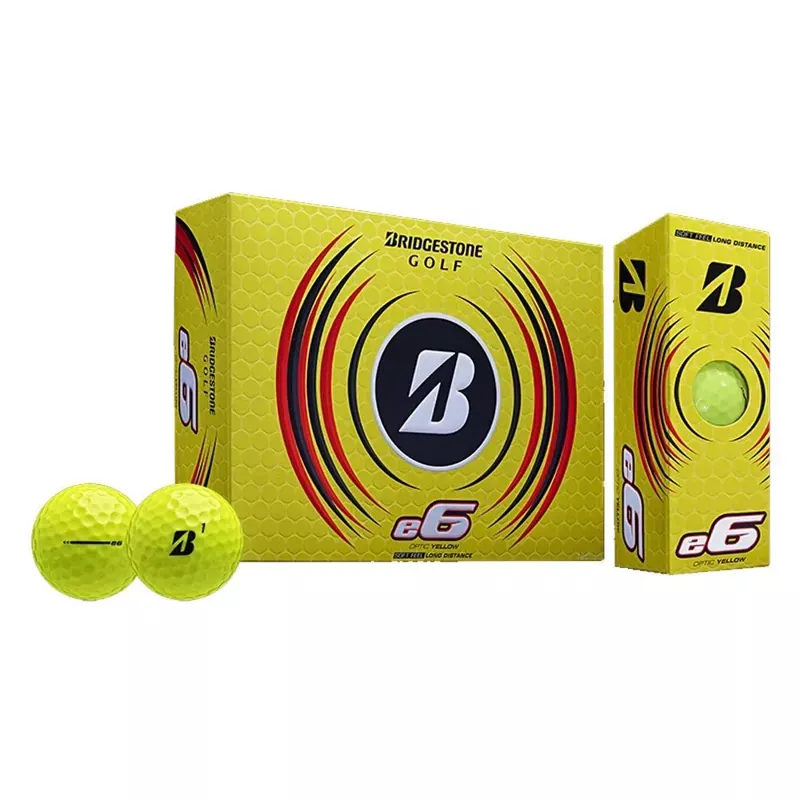 bridgestone-e6-golf-balls-yellow-2023 Bridgestone e6 Golf Balls – Yellow – 2023