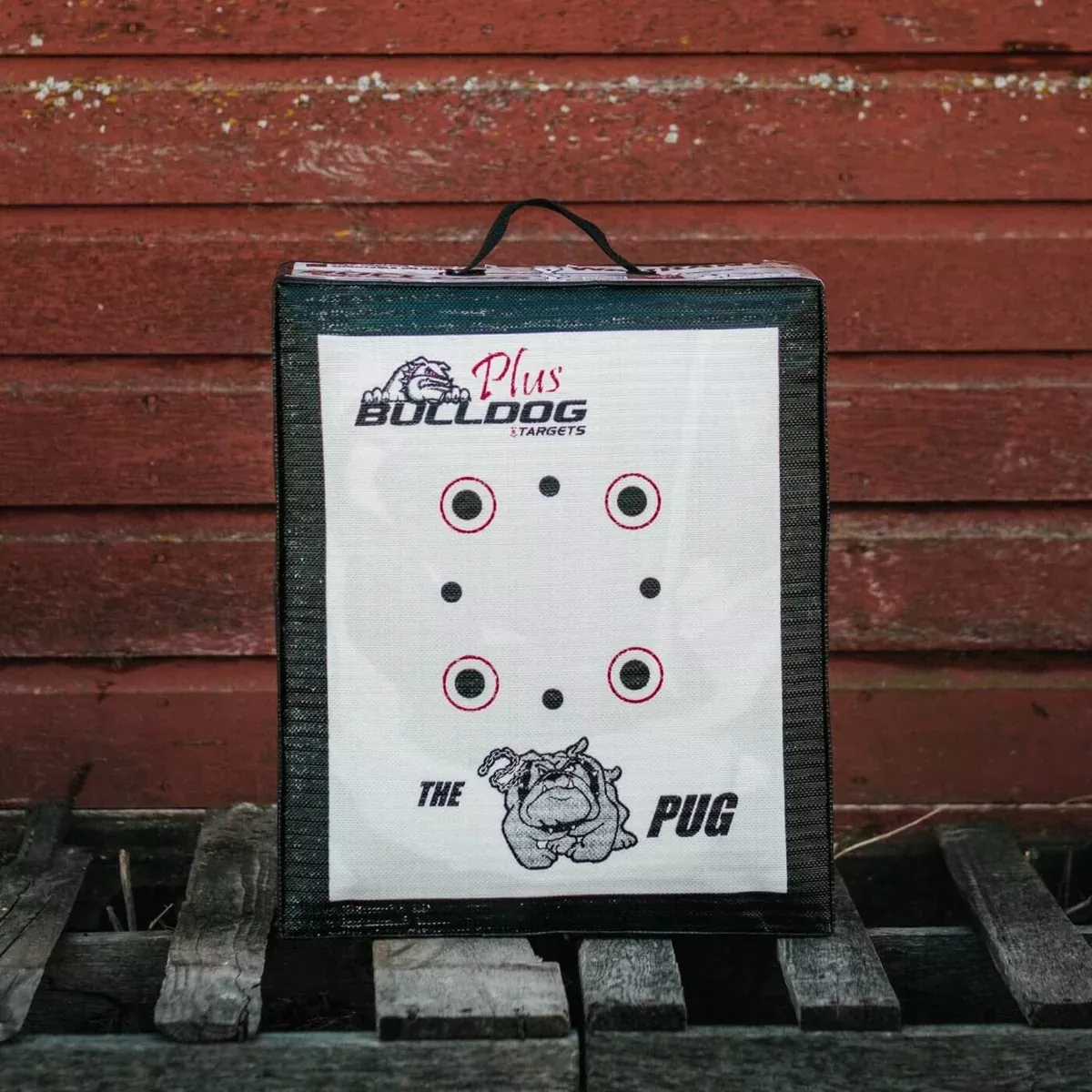 Bulldog Doghouse Pug Archery Target Plus