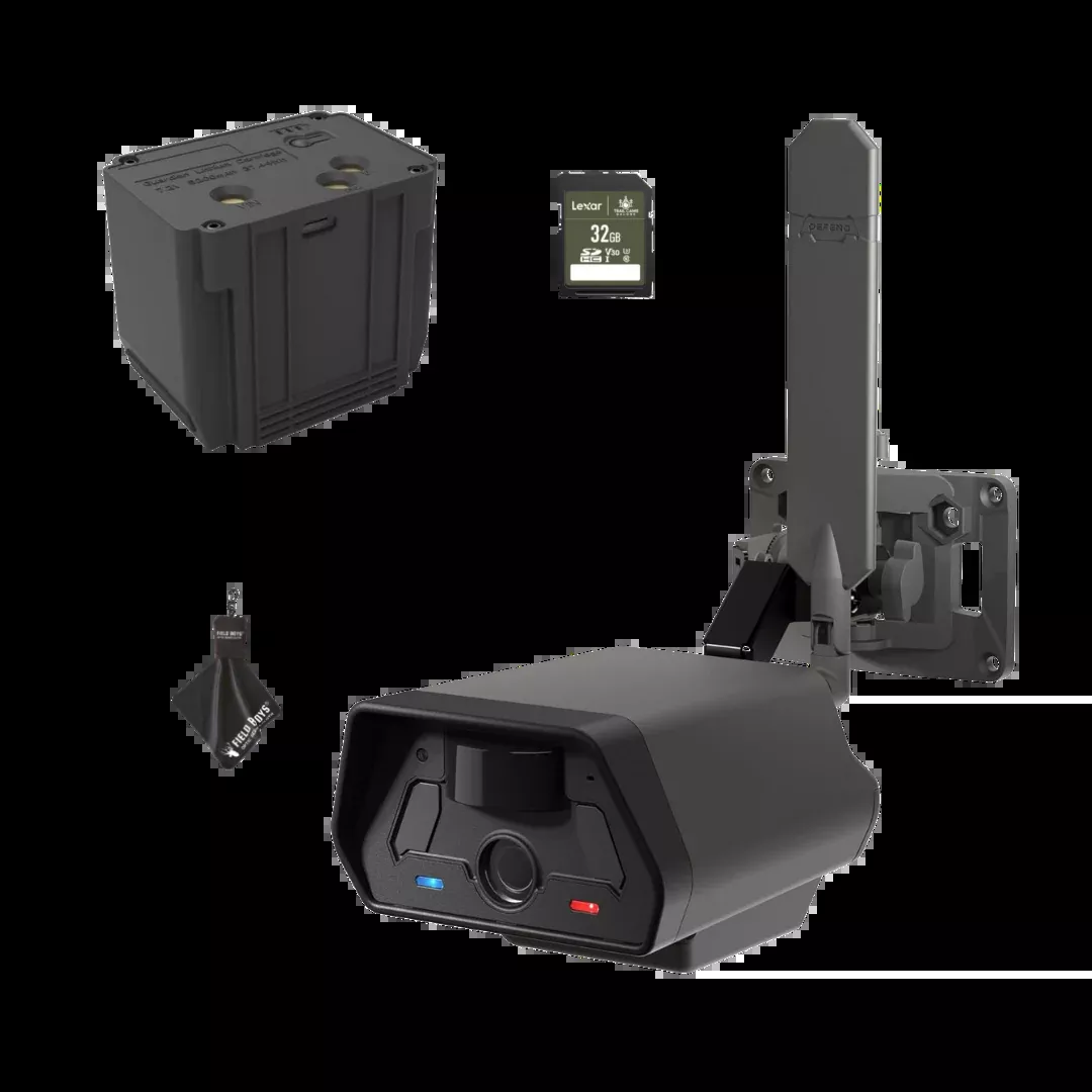 Bundle with Battery! Tactacam Defend Security Camera No Wi-Fi Needed, Cellular Connection