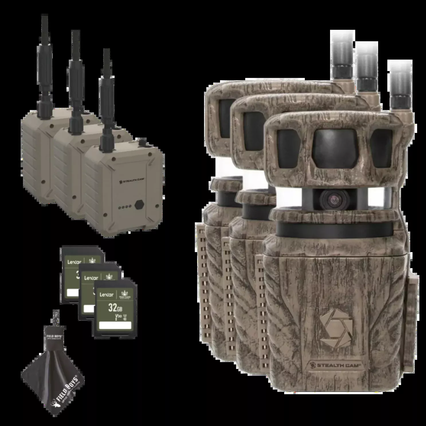 BUY 3 SAVE! REVOLVER 360° CELLULAR TRAIL CAMERA Bundle