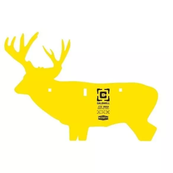 caldwell-ar500-33-steel-deer-hanging-target-yellow Caldwell AR500 33% Steel Deer Hanging Target Yellow