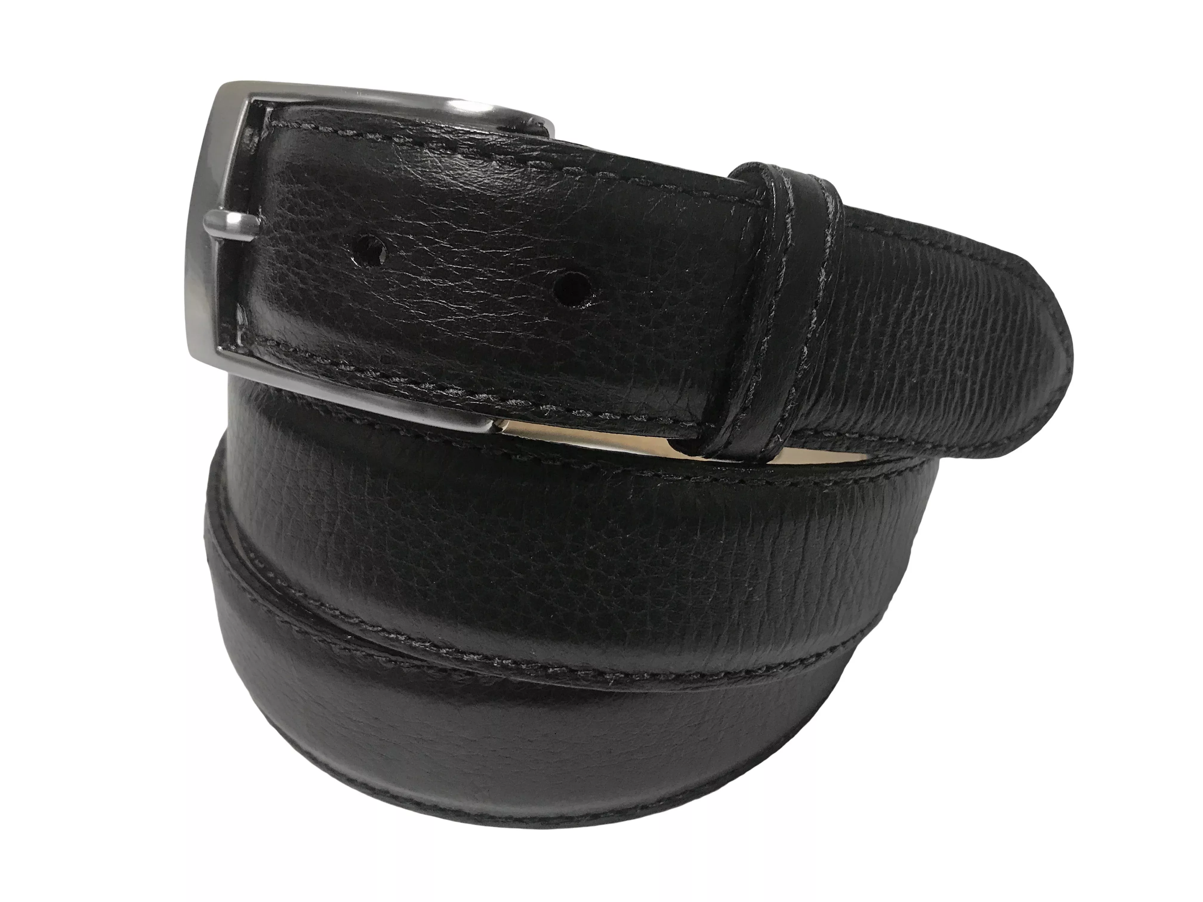 calf-skin-pebble-belt-black-classic Calf Skin Pebble Belt Black Classic