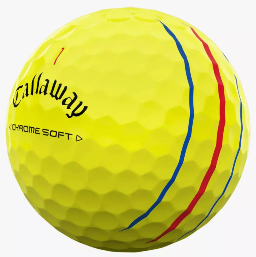 CALLAWAY CHROME SOFT TRIPLE TRACK YELLOW