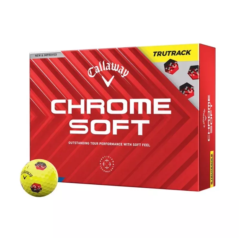 callaway-chrome-soft-trutrack-golf-balls-yellow-2024 Callaway Chrome Soft TruTrack Golf Balls – Yellow – 2024
