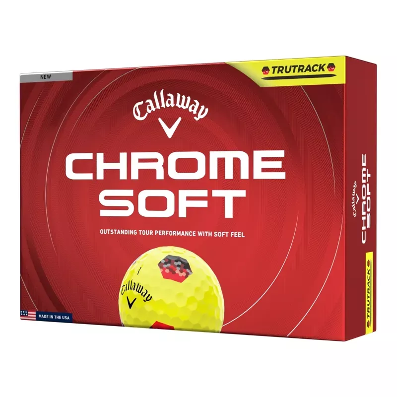 Callaway Chrome Soft TruTrack Yellow Golf Ball 2026