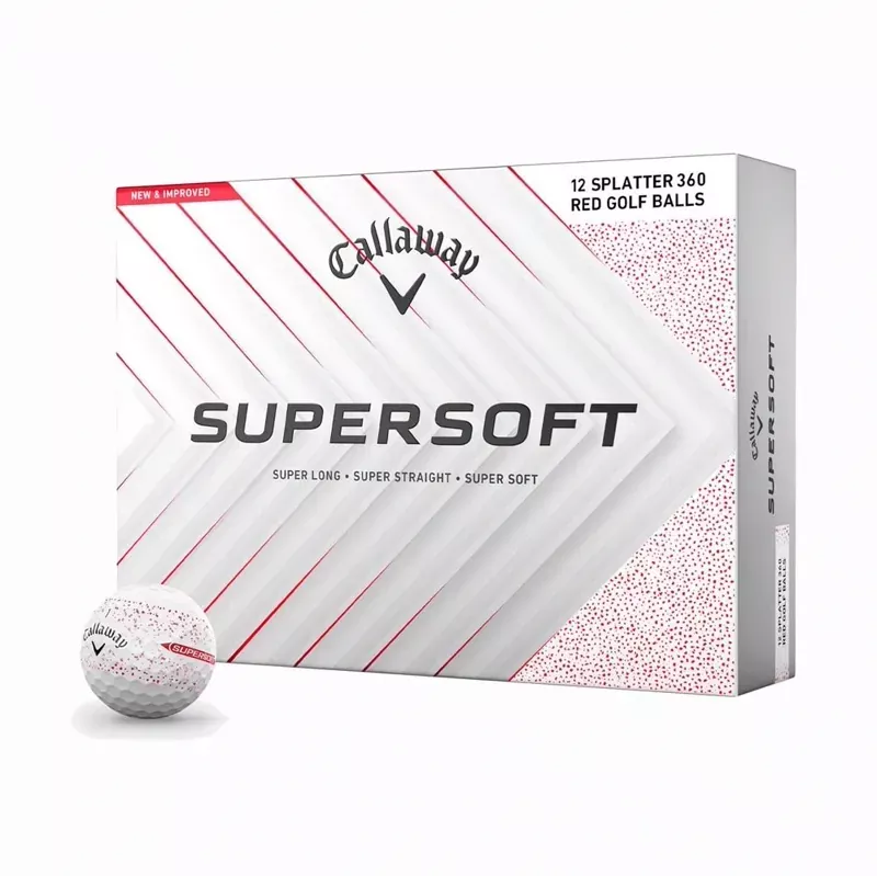 callaway-supersoft-splatter-360-golf-balls-red Callaway Supersoft Splatter 360 Golf Balls – Red