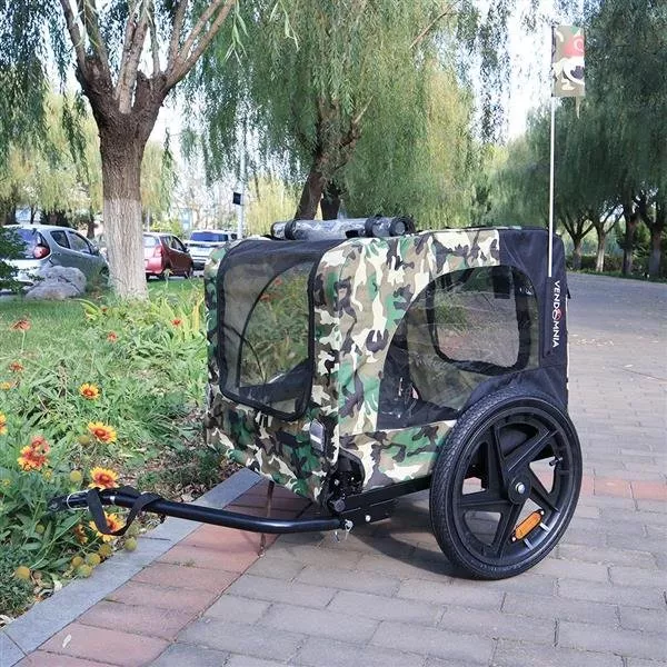 camouflage-folding-bicycle-trailer Camouflage Folding Bicycle Trailer