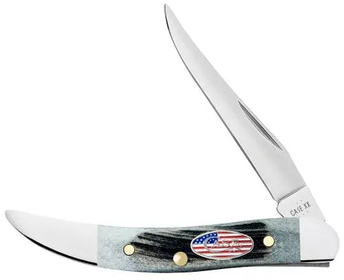 Case Texas Toothpick Stars & Stripes Small 2.25 in Folding Clip Point
